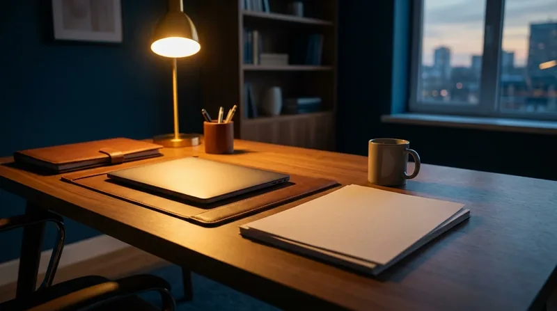 Business formation paperwork and a laptop on an office desk, Illinois DBA